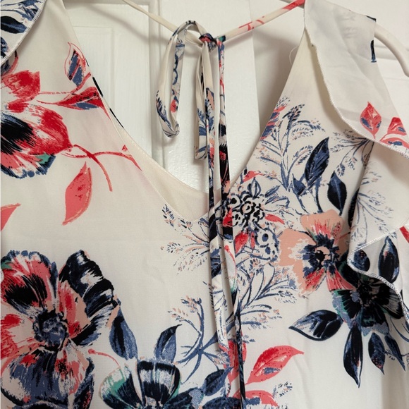 Floral Sleeveless Dress with Ruffle Details - Picture 5 of 7